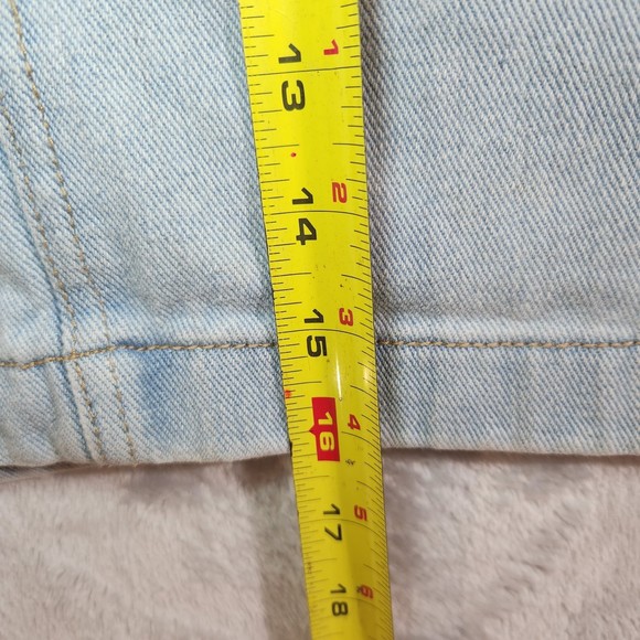 Forever 21 Light Wash Denim Mini Skirt Y2K Jeans Skirt Light Blue - Picture 6 of 6